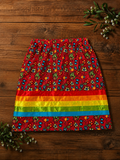 kids Rainbow Bloom Ribbon skirt